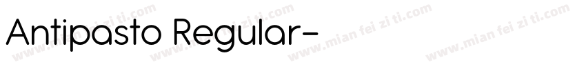 Antipasto Regular字体转换